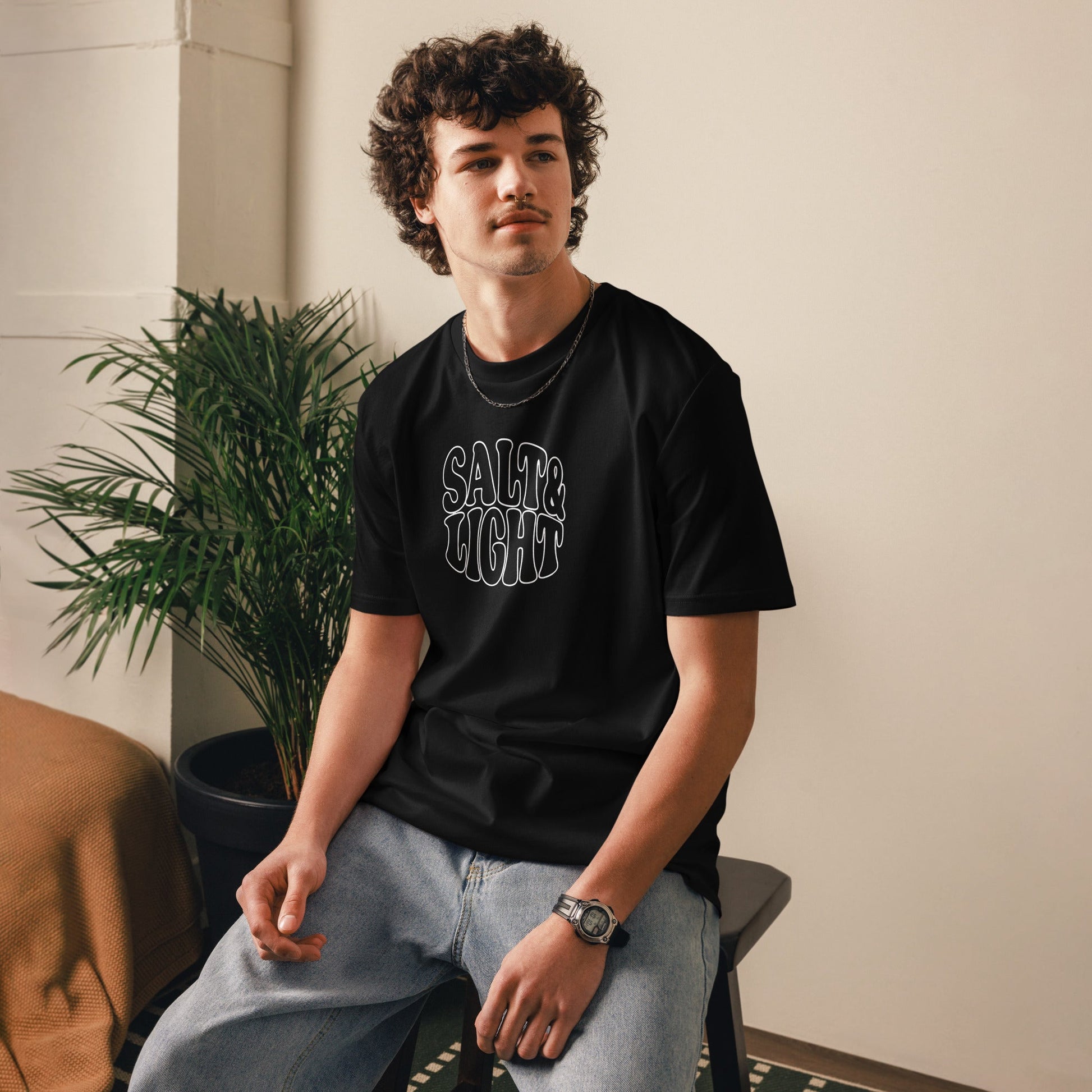 Salt and Light - Unisex premium Organic T-Shirt by MASIN Fashion – Faith - based Wear