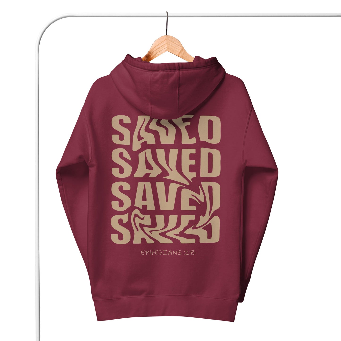 Saved - Unisex LUXE Edition Hoodie by MASIN Fashion – Faith - based Wear