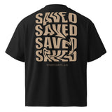 Saved - Unisex Luxe Oversized High Neck T-Shirt by MASIN Fashion – Faith - based Wear