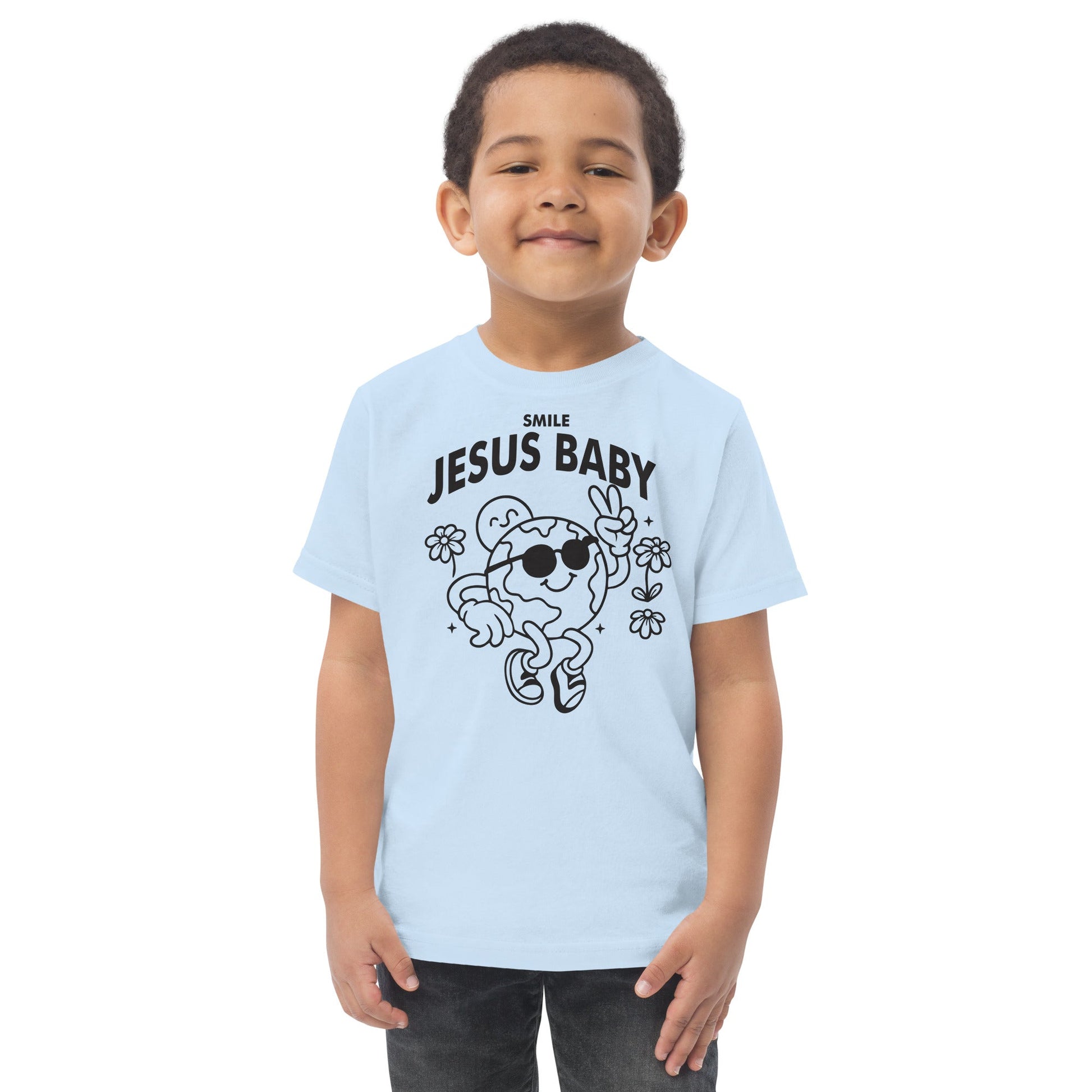 Smile Jesus Baby - Masin Toddler Tee by MASIN Fashion – Faith-based Wear