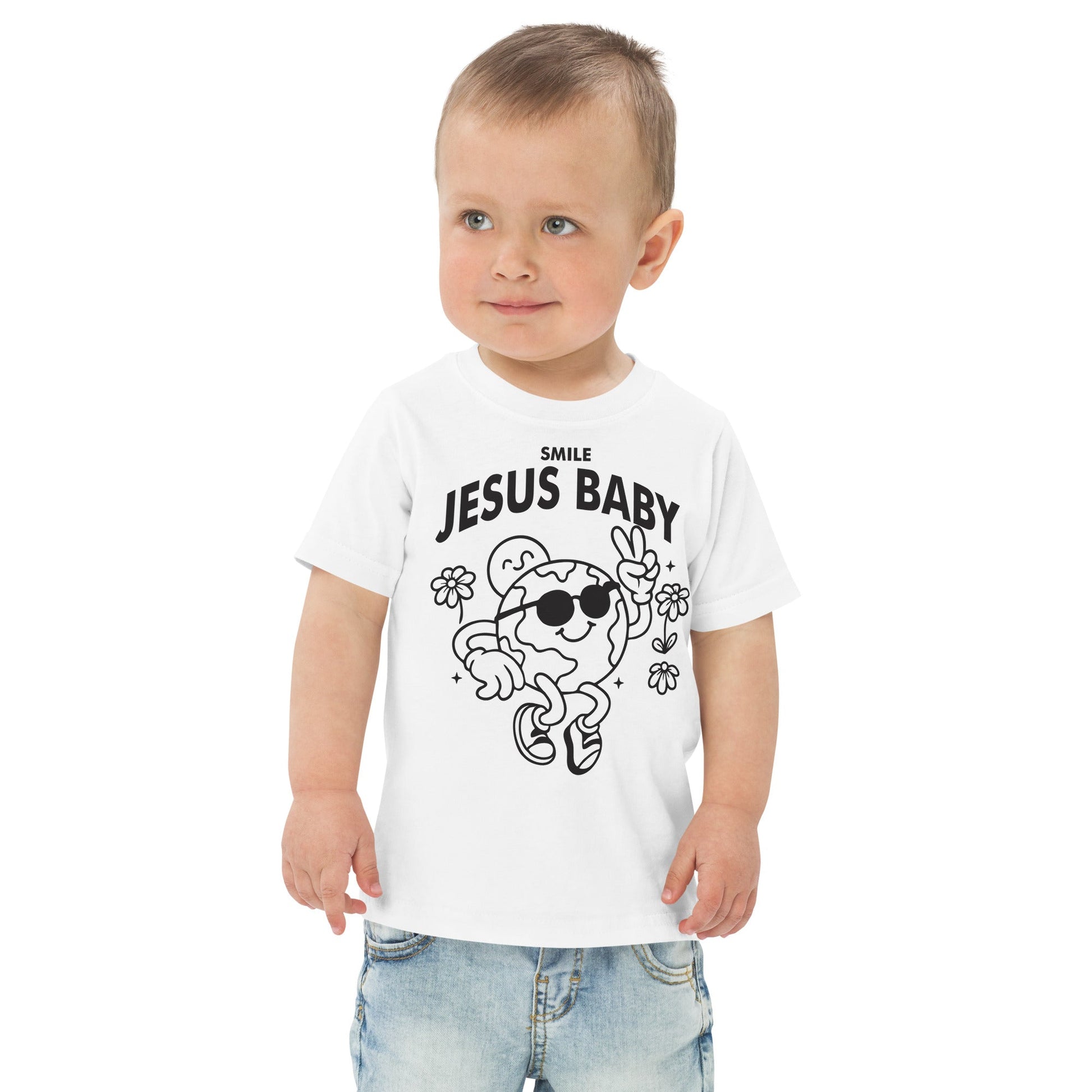 Smile Jesus Baby - Masin Toddler Tee by MASIN Fashion – Faith-based Wear