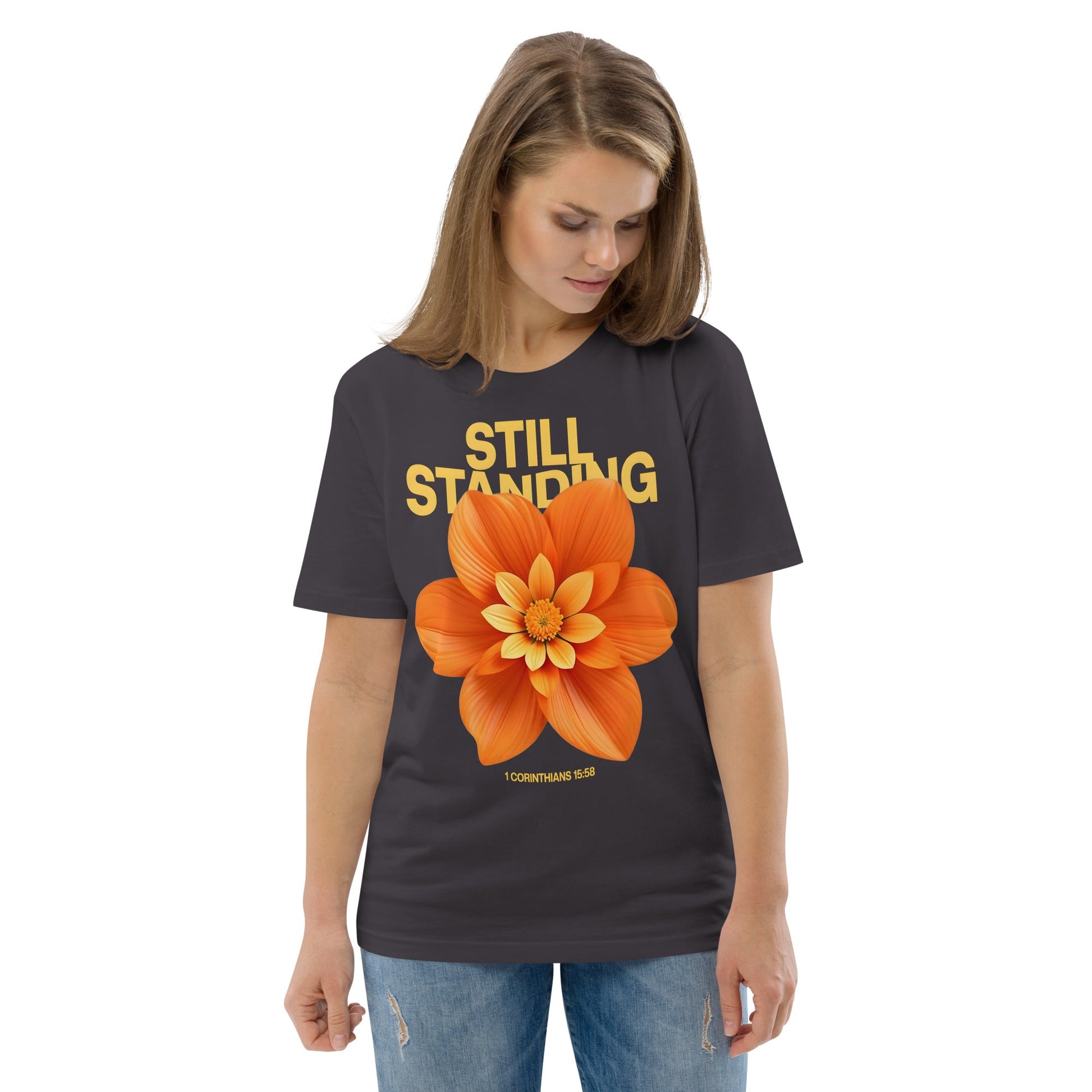 Still standing - Premium Unisex Organic Cotton T-Shirt by MASIN Fashion – Faith - based Wear