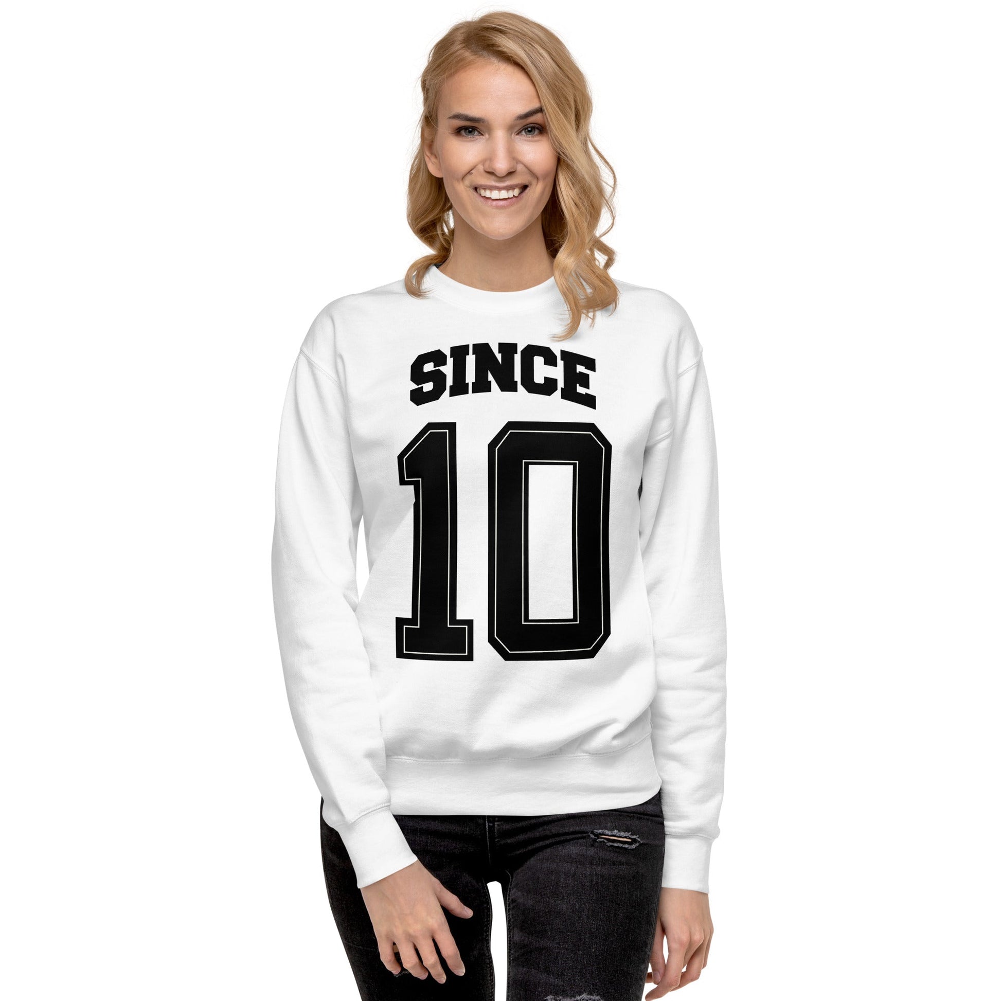 Together Since - Custom Couple Wear - Female Premium Sweatshirt by MASIN Fashion – Faith - based Wear