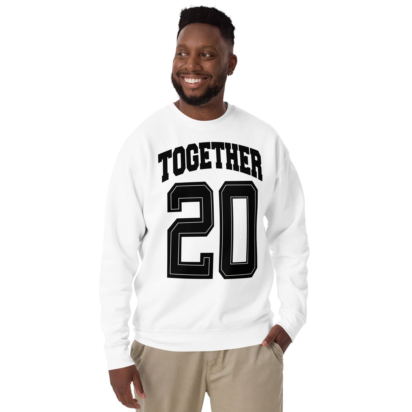 Together Since - Custom Couple Wear - Male Premium Sweatshirt by MASIN Fashion – Faith - based Wear