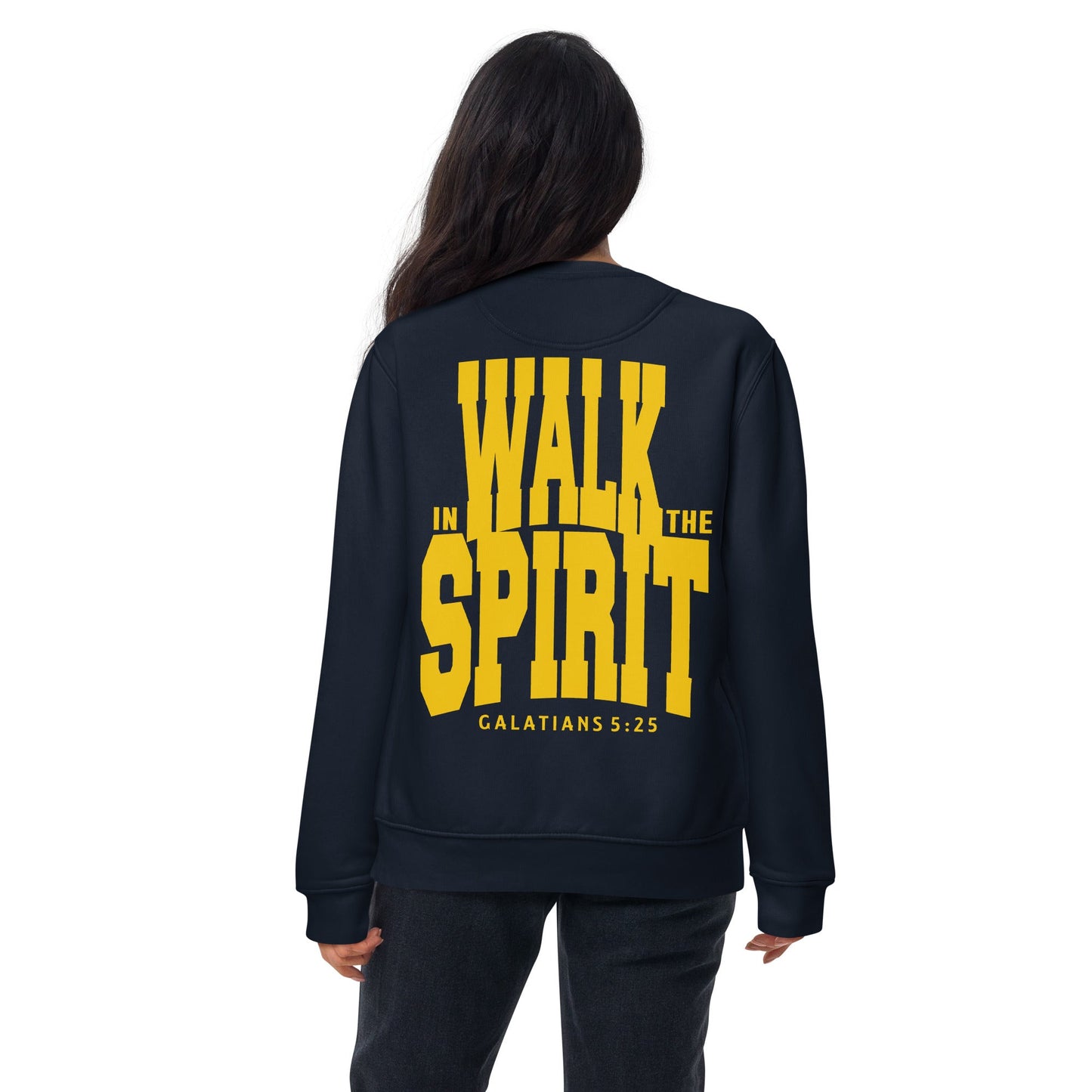 Walk in the spirit - Fitted Unisex Premium Sweatshirt by MASIN Fashion – Faith - based Wear