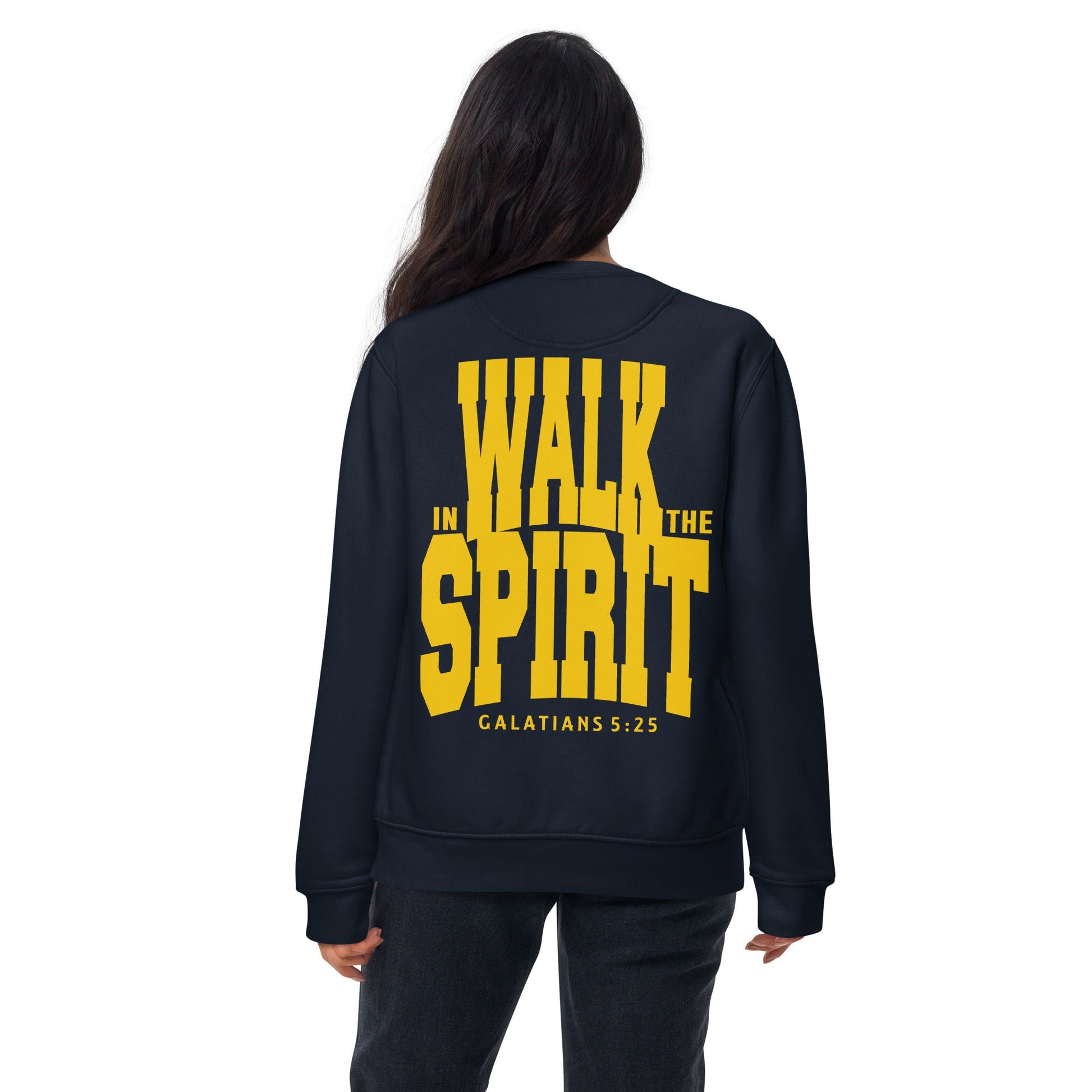 Walk in the spirit - Fitted Unisex Premium Sweatshirt by MASIN Fashion – Faith - based Wear