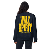 Walk in the spirit - Fitted Unisex Premium Sweatshirt by MASIN Fashion – Faith - based Wear