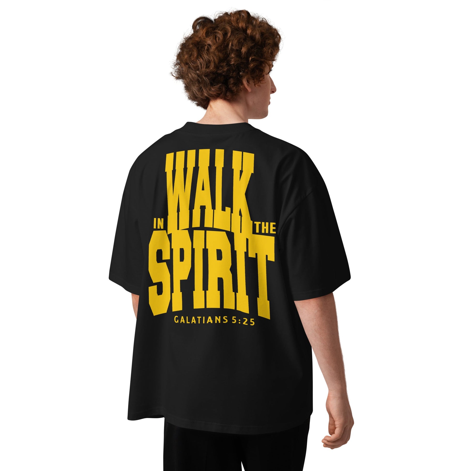 Walk in the Spirit - MASIN Unisex Luxe Oversized T-Shirt by MASIN Fashion – Faith - based Wear