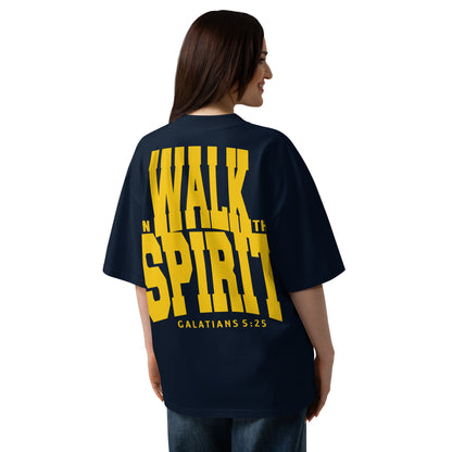 Walk in the Spirit - MASIN Unisex Luxe Oversized T-Shirt by MASIN Fashion – Faith - based Wear