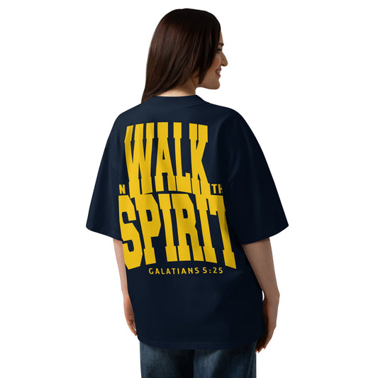 Walk in the Spirit - MASIN Unisex Luxe Oversized T-Shirt by MASIN Fashion – Faith - based Wear