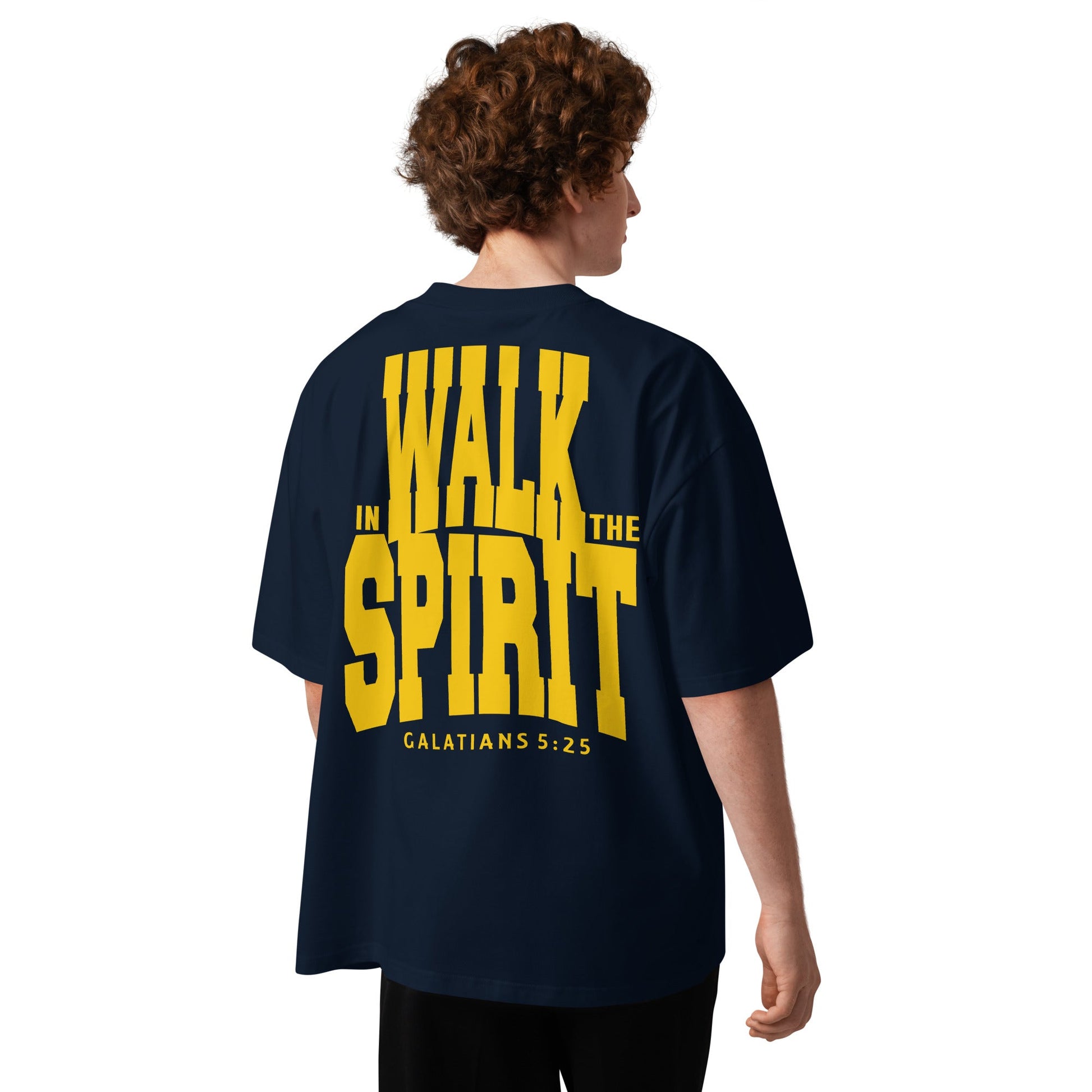 Walk in the Spirit - MASIN Unisex Luxe Oversized T-Shirt by MASIN Fashion – Faith - based Wear